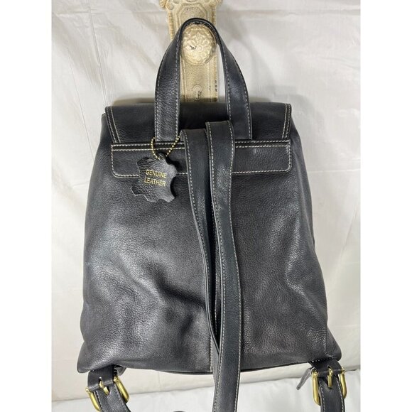 GIANI BERNINI Black Leather Backpack - Picture 13 of 16